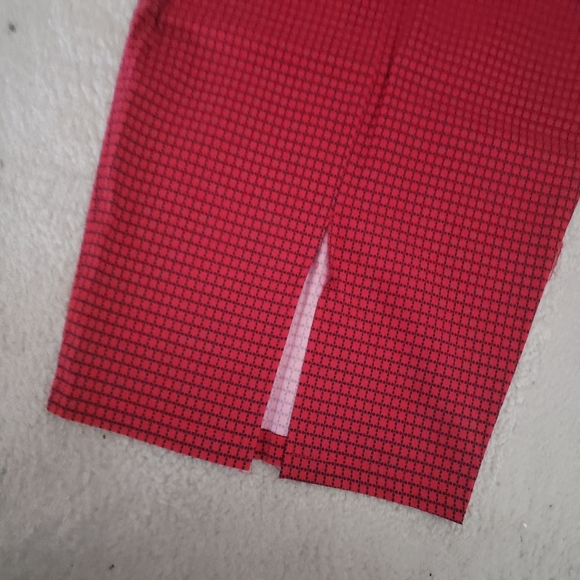 Red/Navy Blue Pencil Skirt - Picture 3 of 4